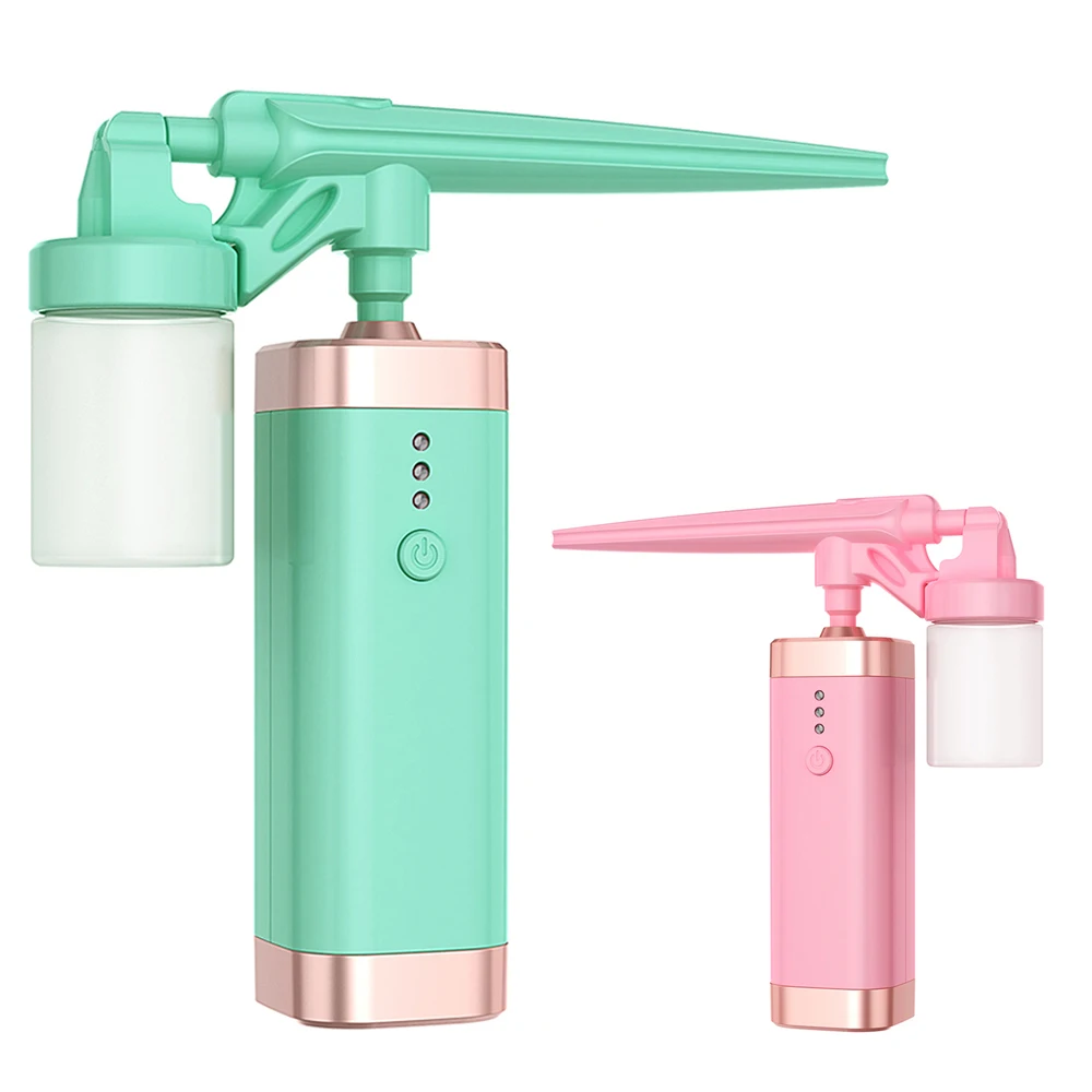 Nano лица вода кислородная инъекция кожи увлажнение скруббер LCD Ультразвуковой 9