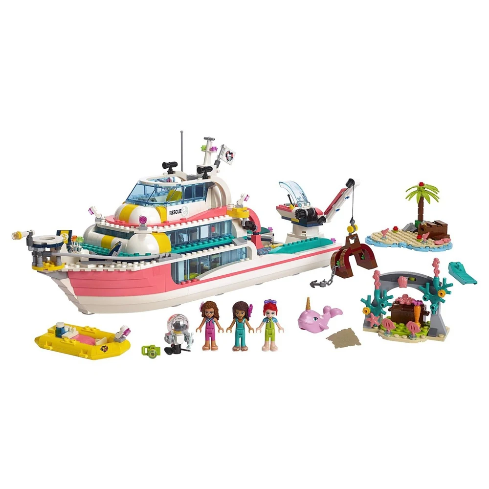 Конструктор LEGO Friends Катер для спасательных операций 41381|Блочные конструкторы| |