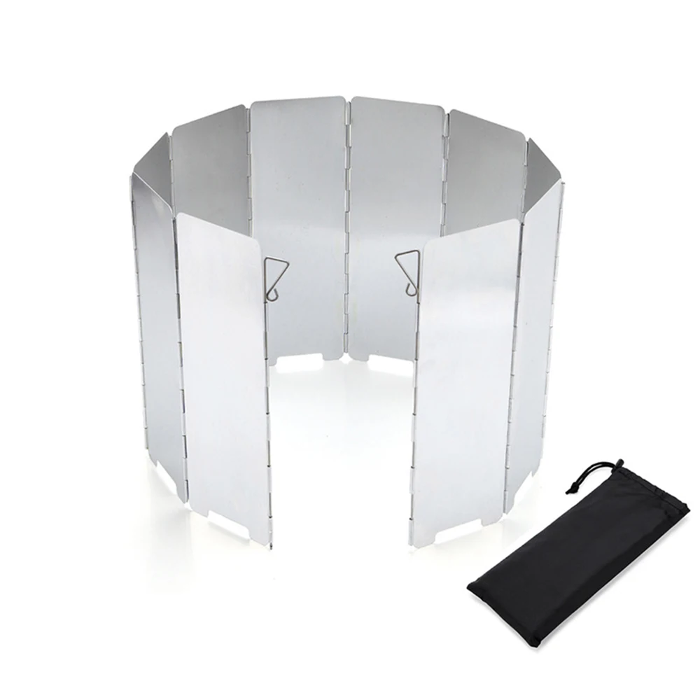 Ветровое стекло для плиты 10 тарелок отдыха на открытом воздухе газовая плита