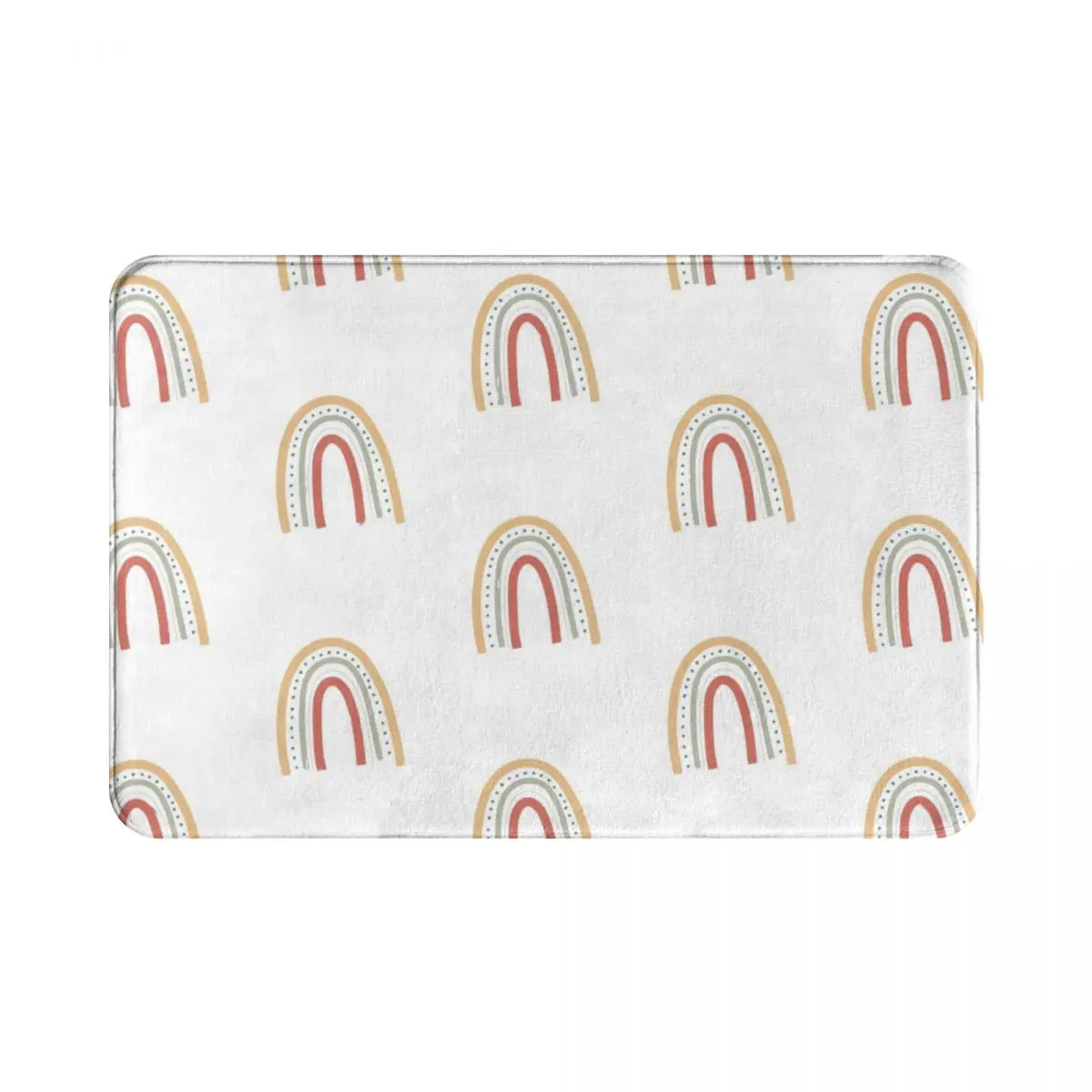 Ищите Радужный полиэстеровый коврик для ног нескользящий с песком входа кухни