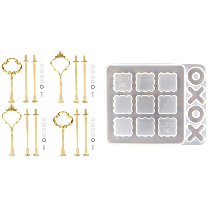 4 шт. 3 уровня искусственная фурнитура 2 стиля многослойная форма из смолы большая