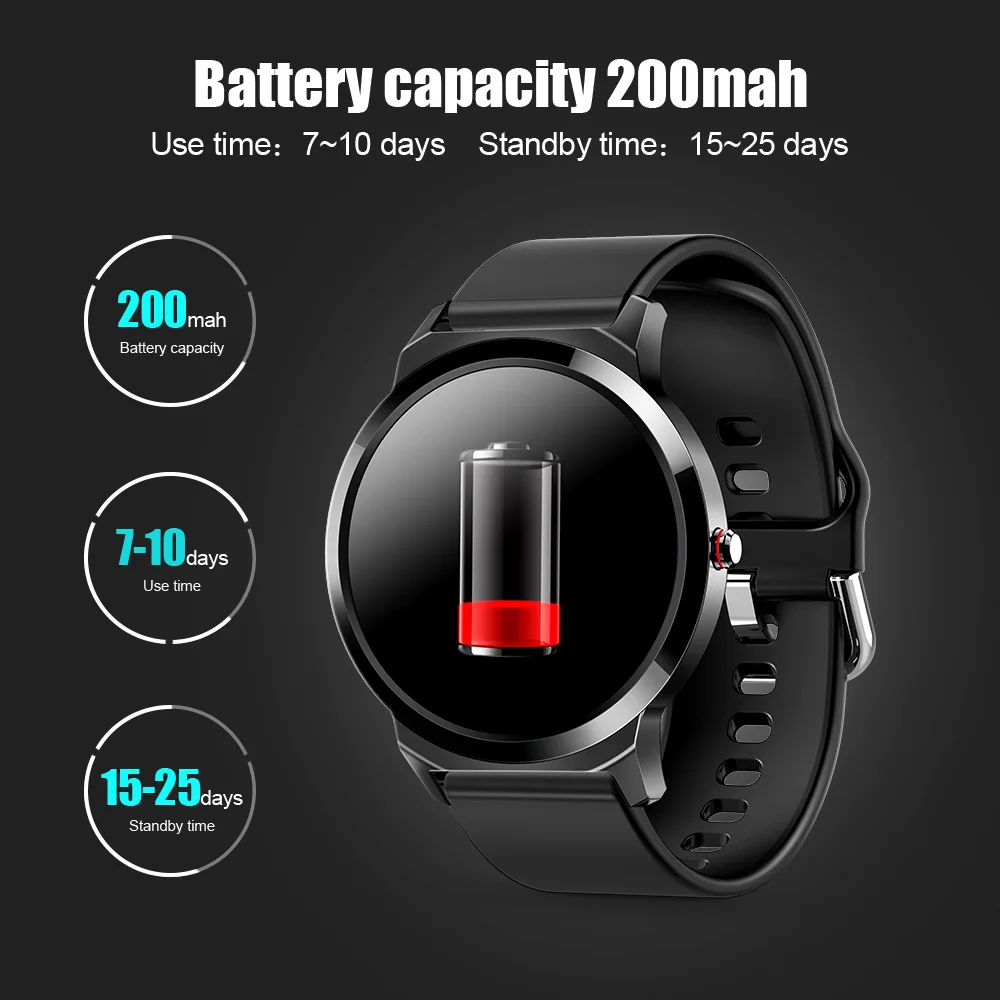 LEMDIOE H6 Pro Смарт часы Полный Круглый сенсорный экран для сердечного ритма