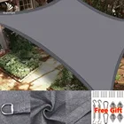 185GSM HDPE солнцезащитный козырек 2x3 м прямоугольник 3x3x3 м треугольник 95% УФ-блок Солнцезащитная сетка палатка Открытый Патио сад с комплектом оборудования
