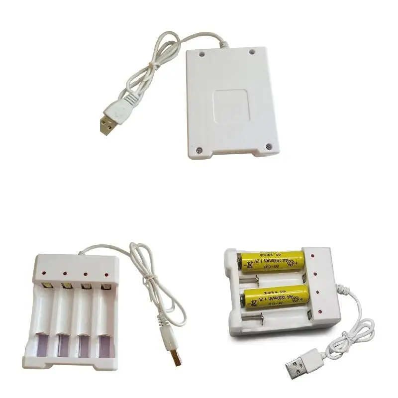 Зарядное устройство для аккумуляторов AA/AAA с USB выходом 4 слота универсальное