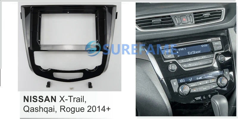 10 1 дюймовая Автомобильная панель радиоприемника для NISSAN X Trail Xtrail Qashqai Rogue 2014 + (Auto