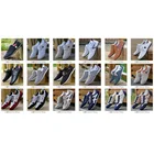 Мужские Нескользящие ботинки для вождения, однотонные дышащие, в британском стиле, зимняя спортивная обувь, осень