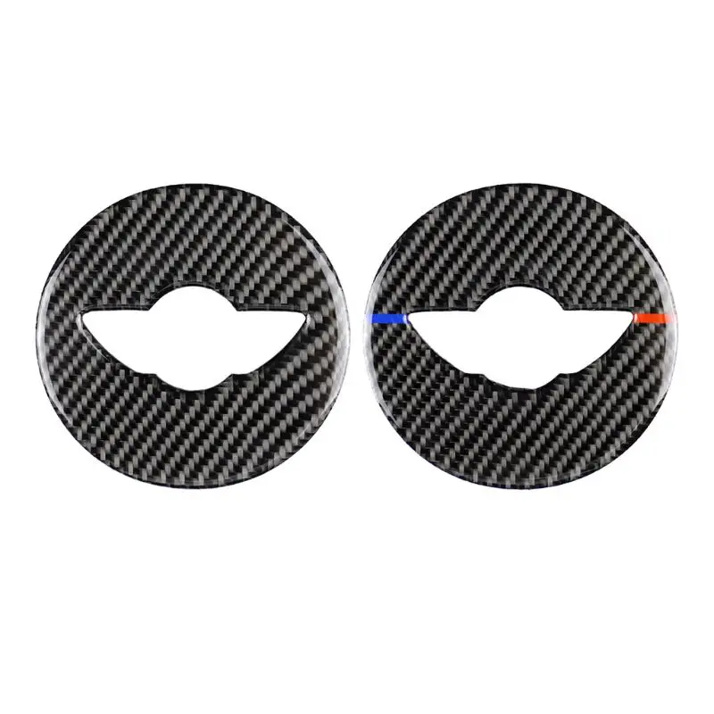 Автомобильный интерьер из углеродного волокна наклейка на руль чехлы украшение