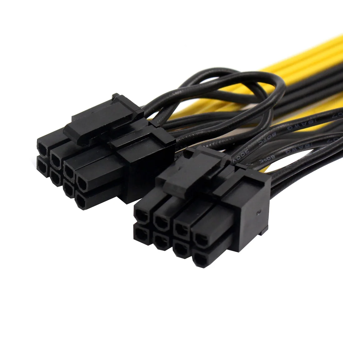 100 шт. PCI-E PCIE 8p Женский к 2 портам двойной 8pin 6 + 2p Мужской GPU видеокарта Кабель