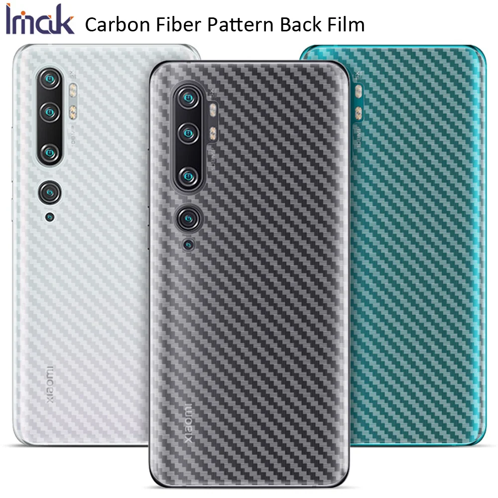 IMAK углеродное волокно шаблон задняя пленка для Xiaomi Mi Note 10 Note10 Pro наклейка защитная