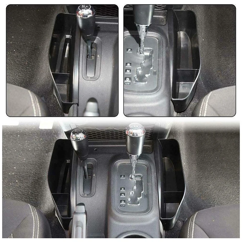 

Console Organizer, Console Side Pocket Organizer Phone Holder for Jeep Wrangler, Center Console Organizer