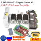 Программа Nema23, 3 оси, 3 USB, 4 а, 112 мм, 3 А, 40 В постоянного тока, 4 а, 128 микрошаг, источник питания