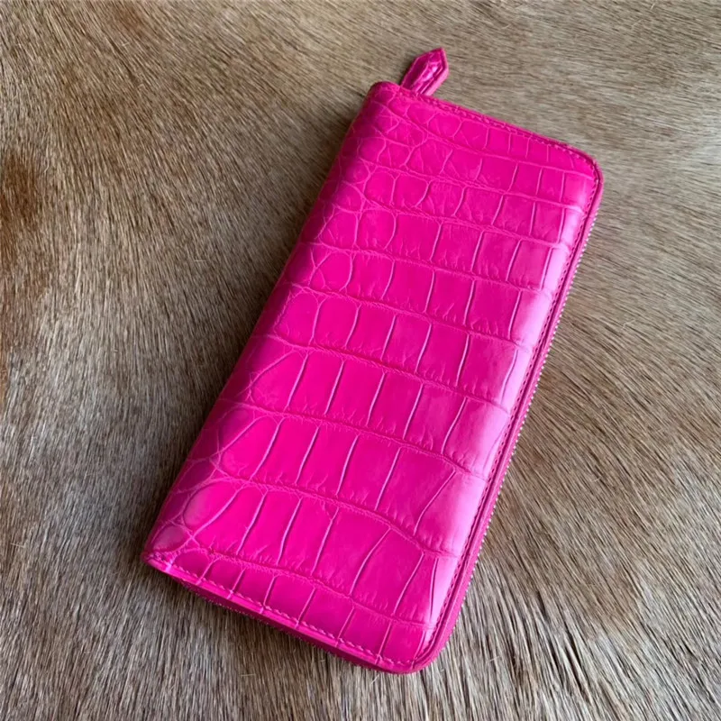 Аутентичные Мужская сумка из экзотической натуральной кожи аллигатора Женский