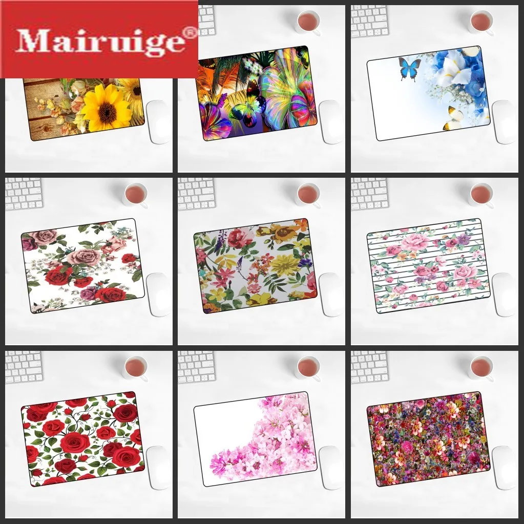 

Mairuige Game Player Mouse Pad Flower Landscape Mousepad Small 22x18 Washable Home Desktop Computer Office Notebook Gaming Mouse