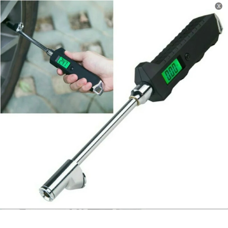 

Digital Tire Air Pressure Gauge Checker Trucks Cars Tester Heavy Duty 230 PSI RV Tyre Air Pressure Tester For Car Motorcycle