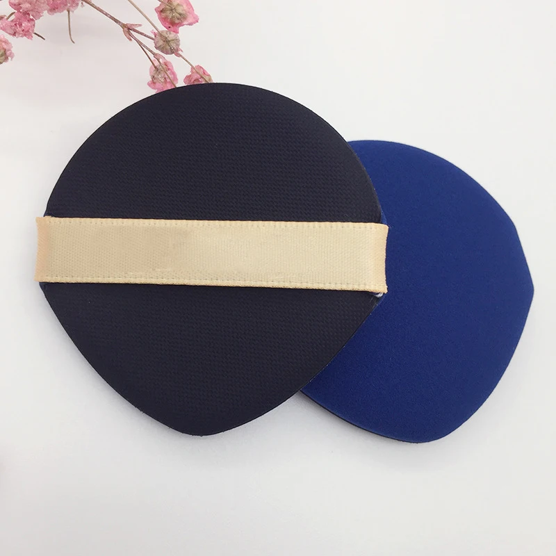 blue and black Спонж для макияжа бьюти блендер Спонжи Губка для лица Спонж для нанесения основы под макияж губка для макияжа косметическая пудра пуховка влажная сухая двойное использование для губки конжаковый спонж набор спонжей - Цвет: blue and black