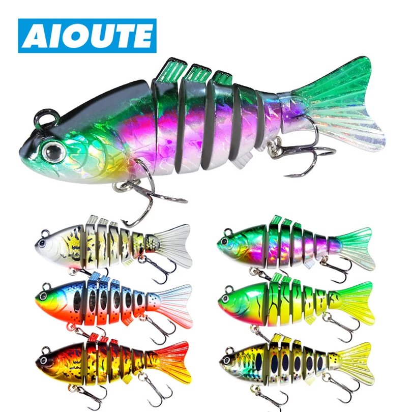 

1PCS Fishing Baits Trolling Swim Minnow Wobbler Multi-section Hard Bait95mm24g Artificial Crankbait JerkBait Fishing tackleLure