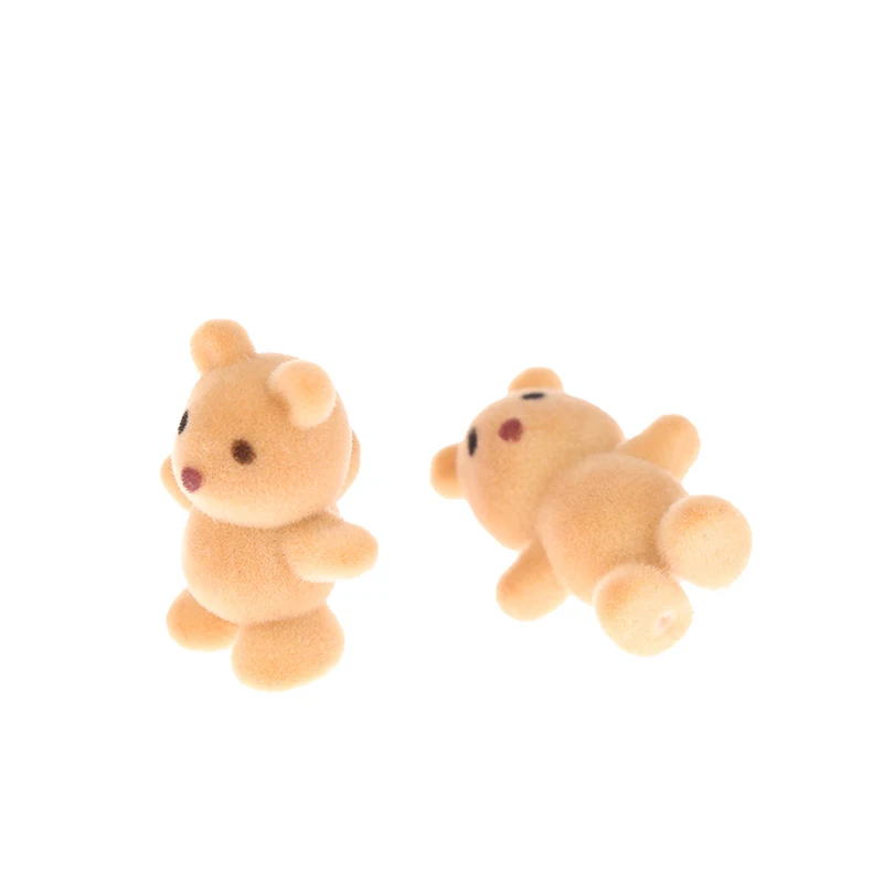 

1PC Bear Animal Model Dollhouse Miniature Mini Cute Backpack Bear Doll Home Decoration Kid Toy Gifts Accessories