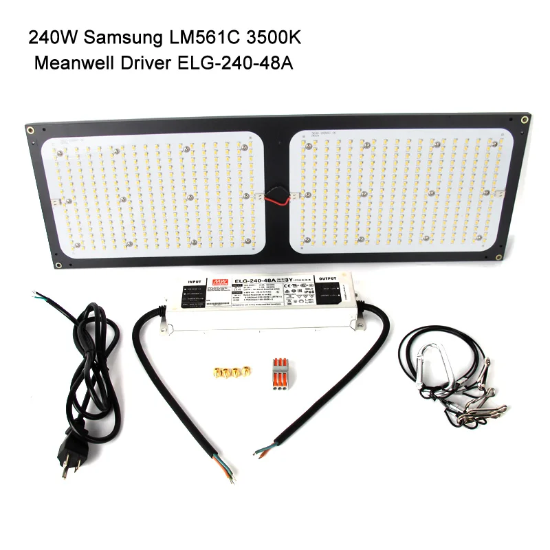 120 Вт 240 Вт samsung LM301B светодиодный светильник для выращивания квантовой доски 3000 К 3500 К полный спектр драйвер Meanwell для комнатных палаток растений - Испускаемый цвет: 240W LM561C 3500K