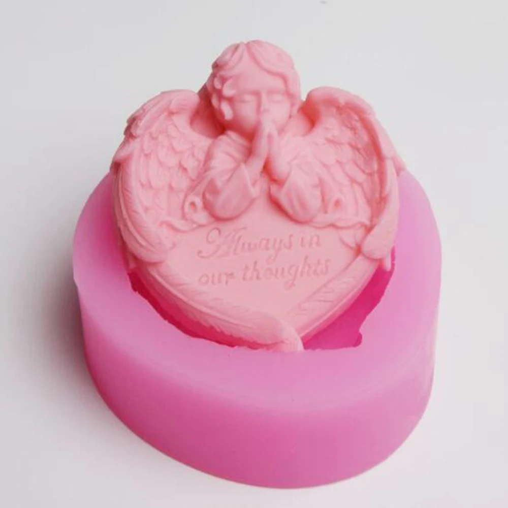 Форма сделай сам для свечей молитвенный ангел силиконовая форма торта гипсовая