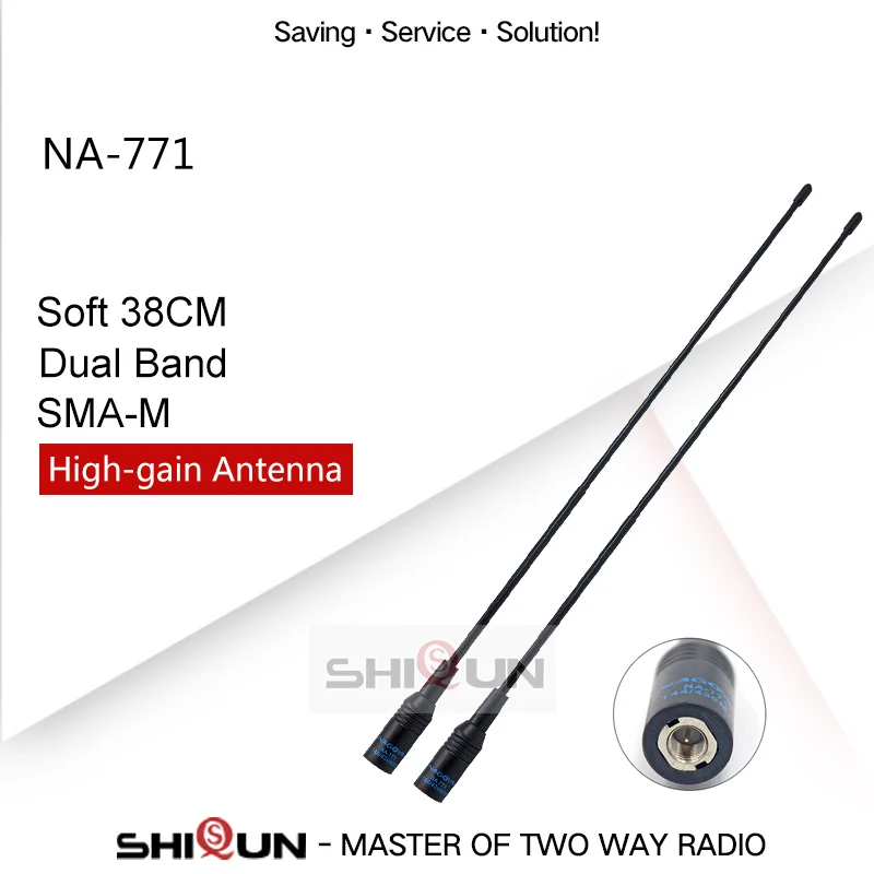 Антенна NAGOYA NA-771 двухполосный Baofeng антенна VHF/УВЧ SMA-Female со SMA Мужской Для Портативная радиостанция Baofeng UV-5R UV-82 BF-888S H-777 УФ 5RA - Цвет: 2 SMA-Male