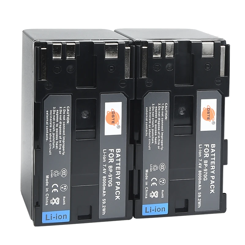 2 шт. 8000 мАч 7 4 V BP 970G BP970G M DSTE Камера Батарея для Canon XLH1 XHG1 XHA1 XL2 XM2 XH G1S XF305 XF300 XF105