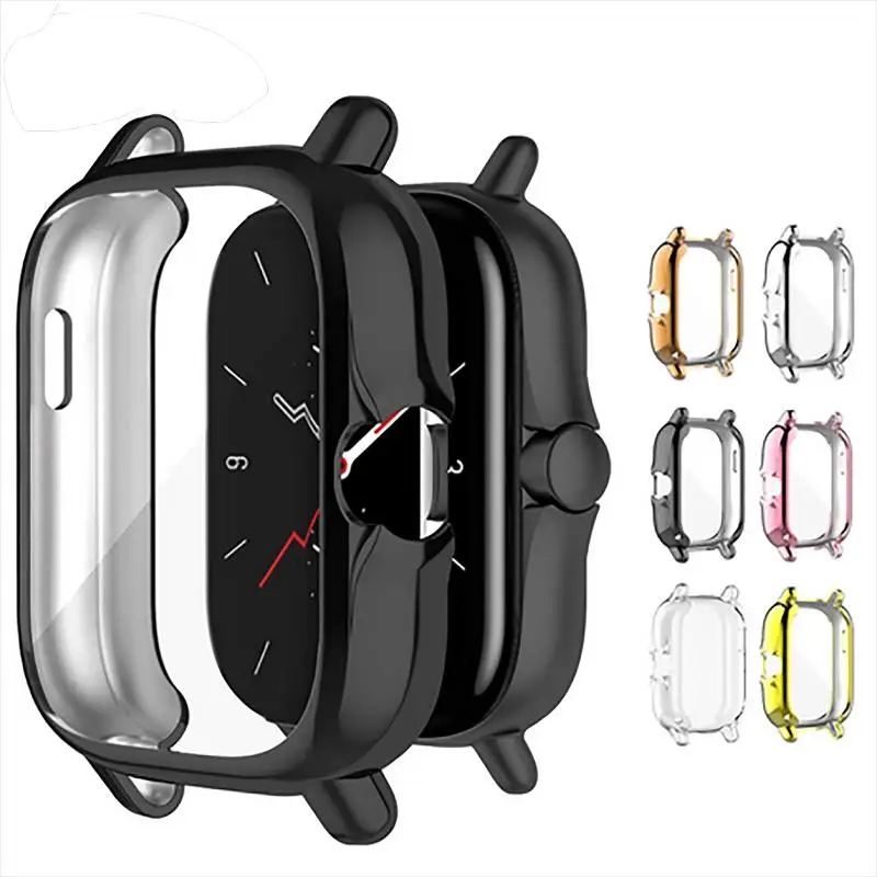 

For Huami Amazfit Gts 2 GTS2 TPU Watch Case Protective Cover Smart Bracelet Protective Frame Shell Replacement Shockproof Clear