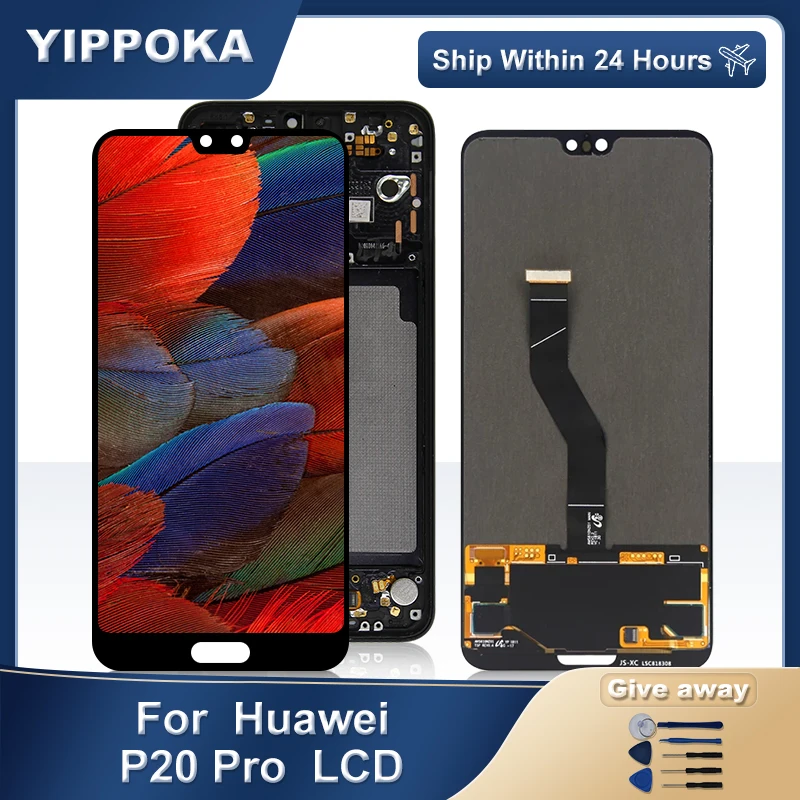 Pantalla LCD de 6,1 pulgadas para Huawei P20 Pro, montaje de digitalizador, pieza de repuesto para Huawei P20 Pro, CLT-AL01, CLT-TL01, CLT-L29 LCD-0