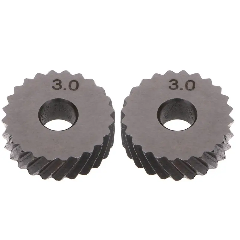 

2pcs Diagonal Linear Knurl Wheels Knurling Knurler Tool 1.0/1.2/1.8/3.0mm Pitch W0YF