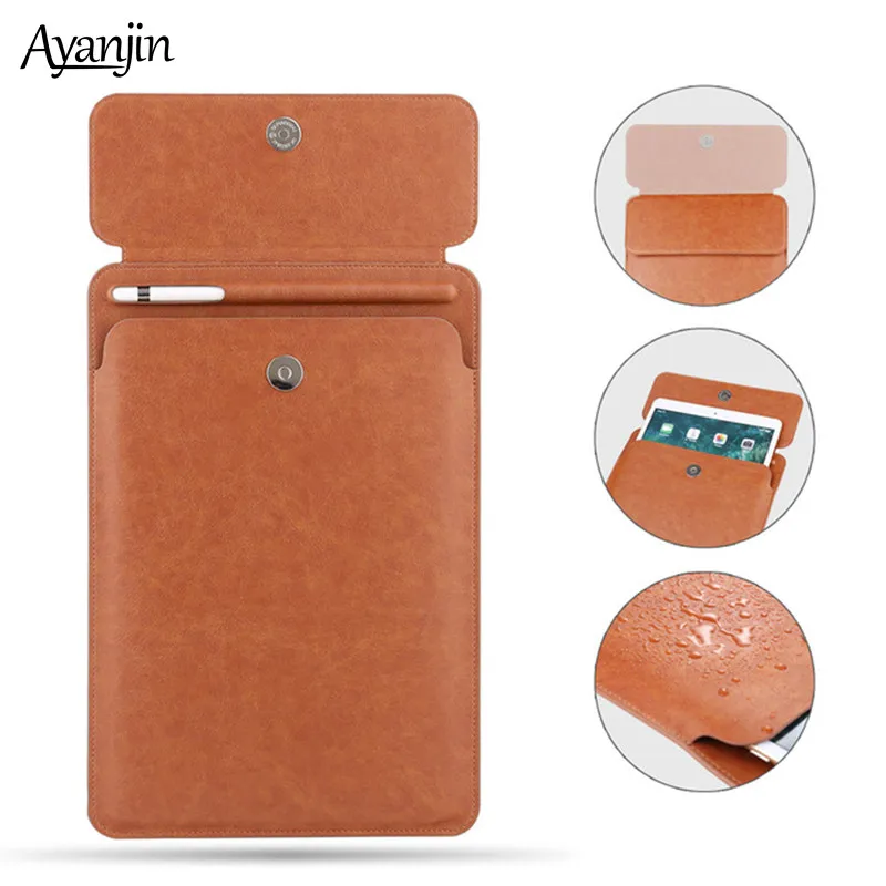 Карманами на пуговицах С рукавами из искусственной кожи чехол для Apple новый iPad 10 2