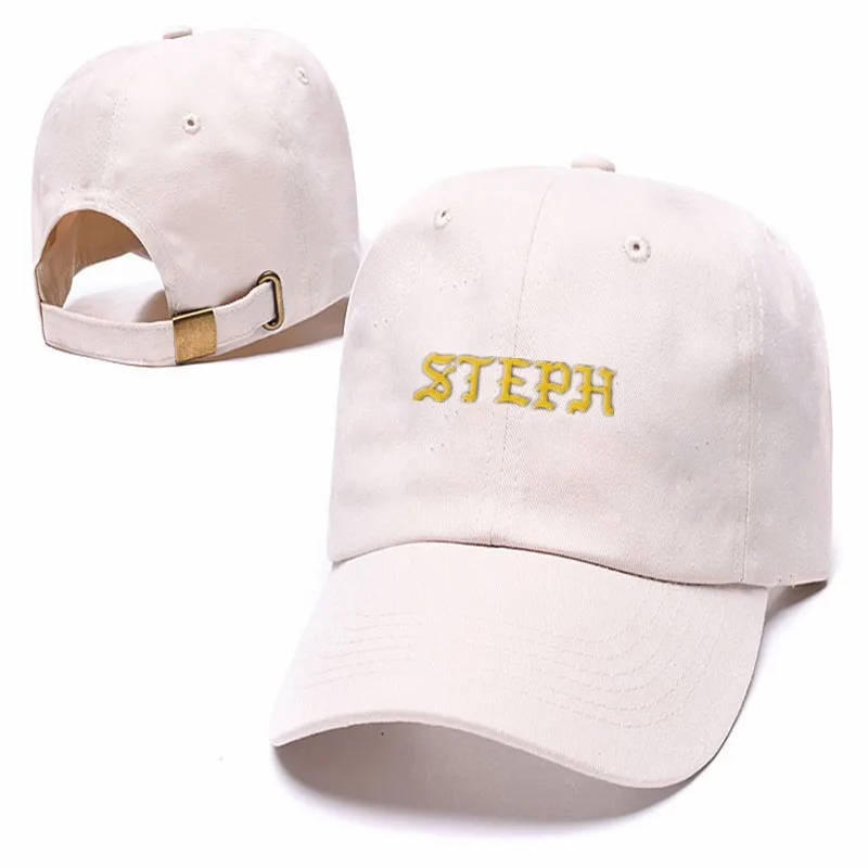 STEPH letter Embroidery Dad Hat 100% Cotton Women Men Fashion Baseball Cap Snapback hyphy Summer Caps | Аксессуары для одежды
