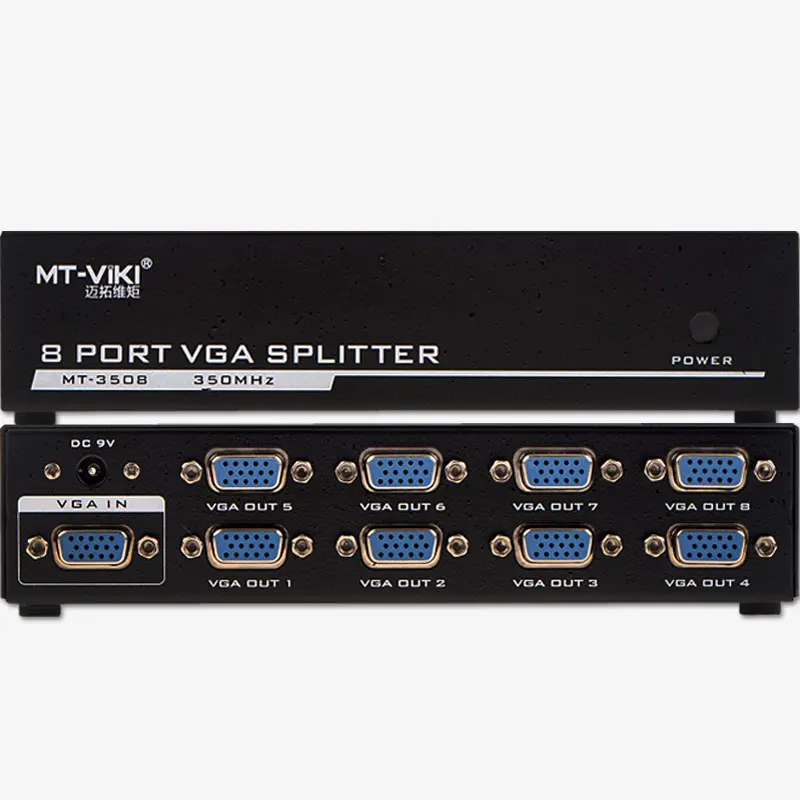 

1 minute 8 VGA splitter one minute eight HD VGA divider one in eight output divider drag video