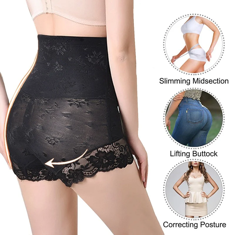 

Hot Fat Postpartum Body Sculpting Pants Slimming Pants Waist-up Hips Tummy-reduction Panties Zipper High-waist Abdomen Panties