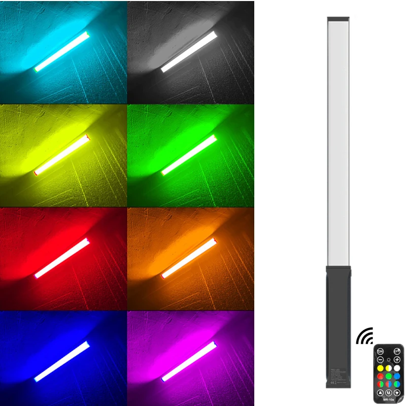 Цветная (RGB) портативный светодиодный светильник палочка Перезаряжаемые