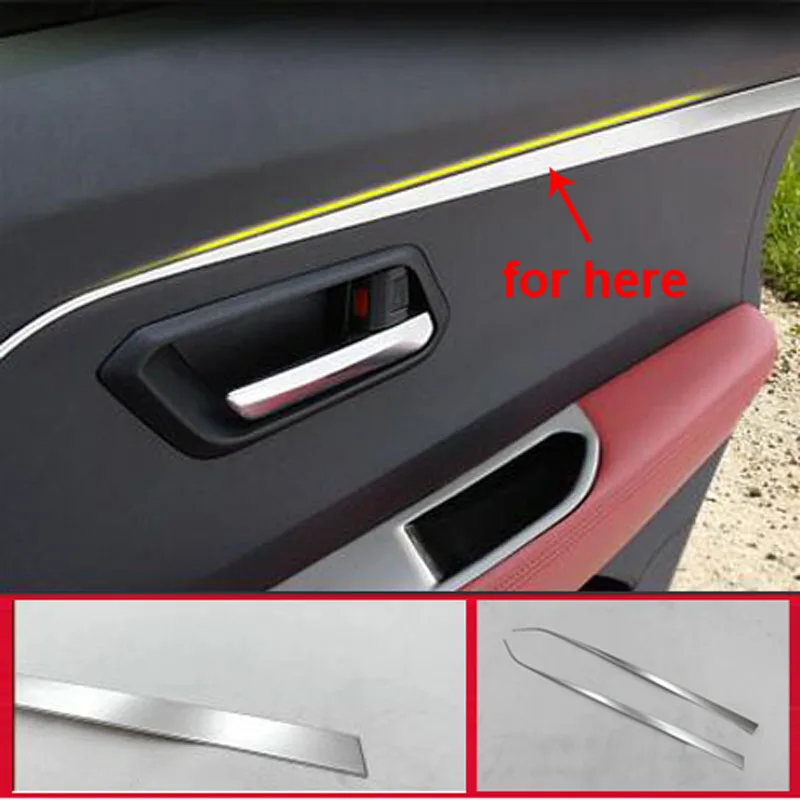 

2pcs for Haval H2 2017 ront door decorative strip Stainless steel