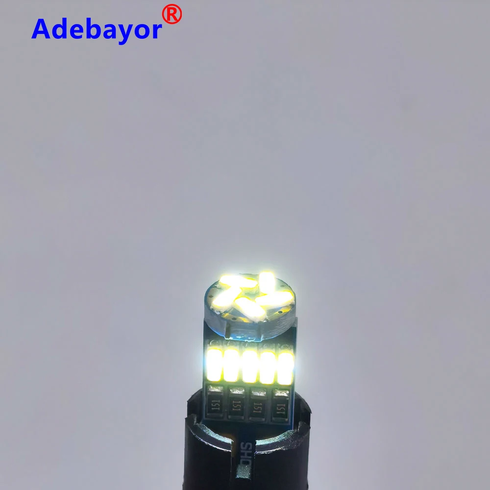 100 шт. T10 15 SMD 4014 светодиодные чипы W5W 194 стайлинга автомобилей клиновидные боковые