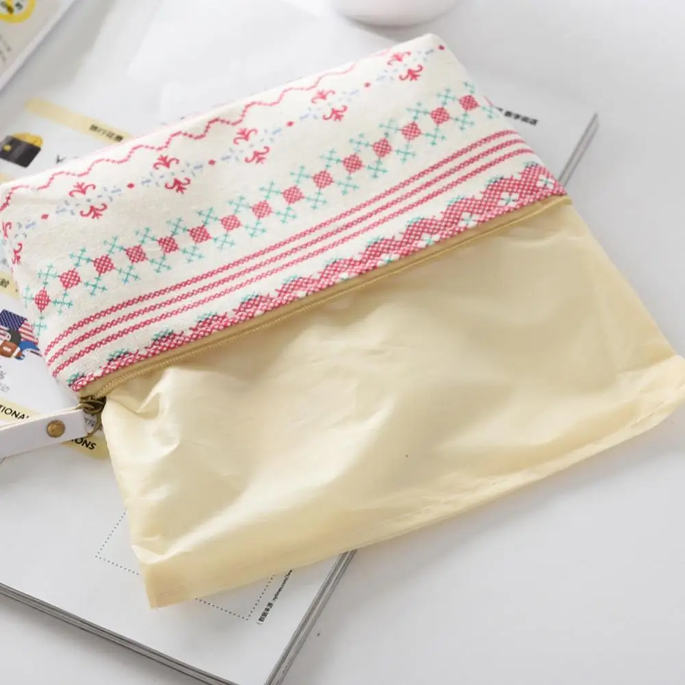 

Cute Cartoon Bear Whale Cotton Linen Pencil Case School Stationery Storage Pouch