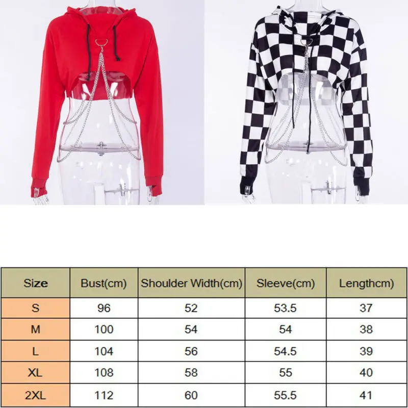 Сексуальная Женская толстовка с капюшоном и вырезом спереди худи укороченный