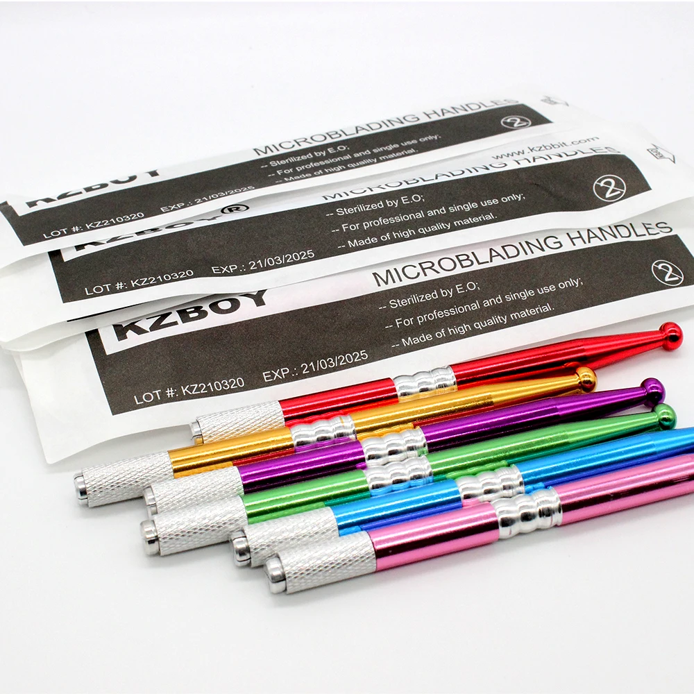 

10Pcs Single Sided Microblading Pen Microblading Blade Holder with Individually Packaging for Microblading Supplies