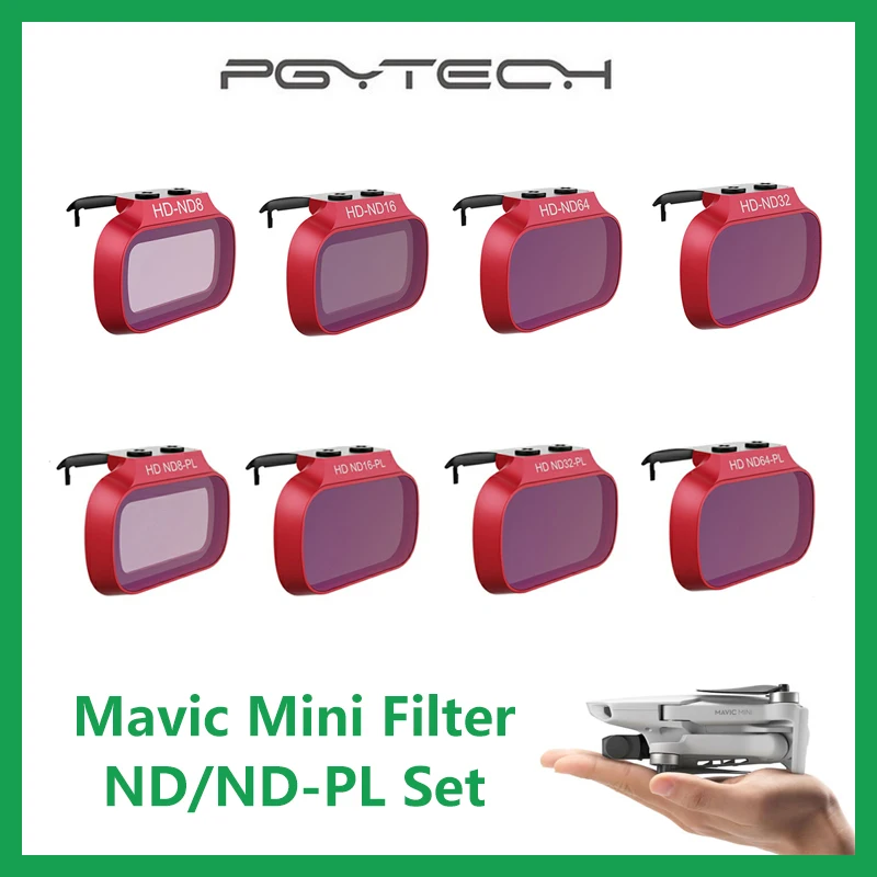 PGYTECH Mavic Мини профессиональный набор фильтров для объективов ND8/16/32/64 ГБ PL DJI мини