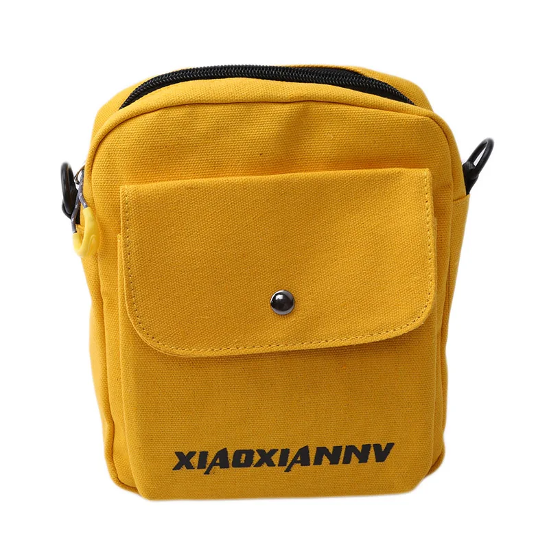 

Best Sale High Quality Canvas Prints Yellow Shoulder Bags Korean Style Students Travel Bag Girls School Bag Laptop Mochila