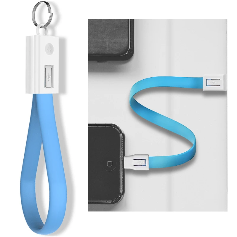 Мини брелок USB кабель для huawei samsung Xiaomi Портативный 2A Micro usb type-C USB-C кабель аксессуары портативный зарядный кабель