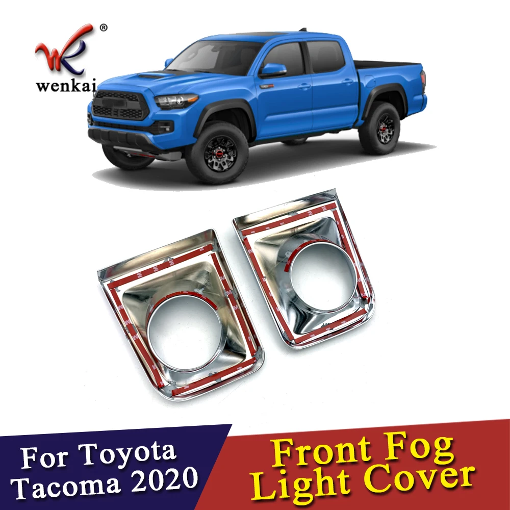 Передняя противотуманная фара хромированная крышка зеркала ABS для Toyota Tacoma 2015 2019