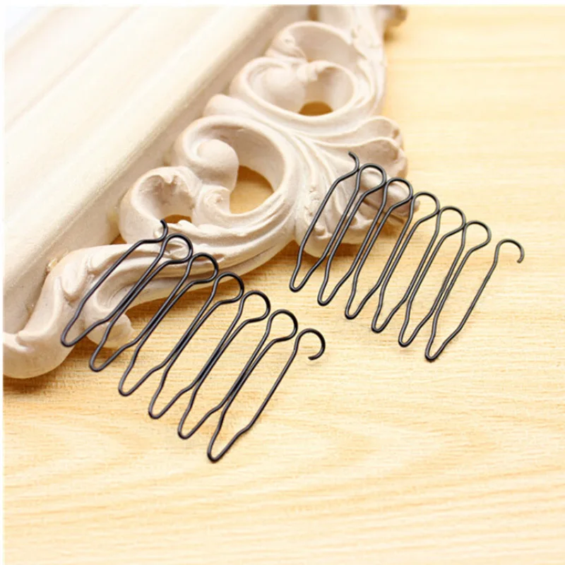2pcs Fashion Hair Pins U Shape Bobby Pin Black Metal Clips Health Care Styling Tools | Красота и здоровье