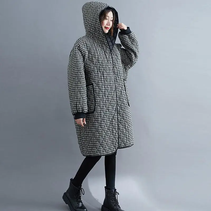 Куртка женская зимняя с капюшоном утепленная длинная одежда оверсайз | Женская