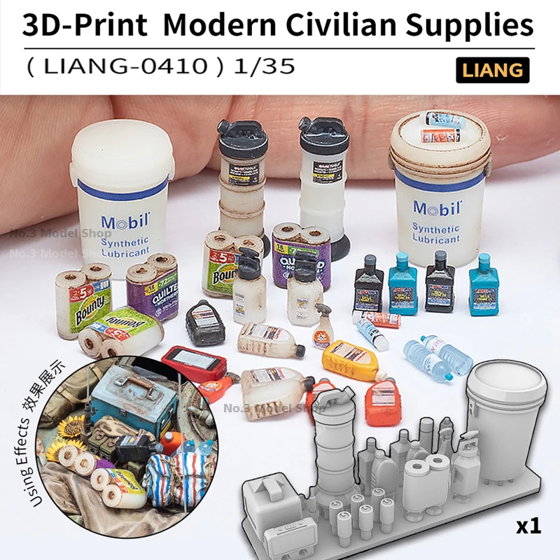 

Miniature 1/35 3D-Print Modern Civilian Supplies Modern military Model Scene making Accessories