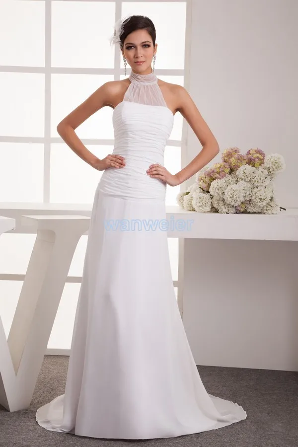 

free shipping formal white long new real pictures brides maid white custom made wedding gowns 2021 Bespoke Wedding Dresses