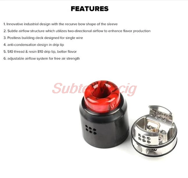 Испаритель Recurve Dual RDA 24 мм с Двойной спиралью камера сбора пара овальная