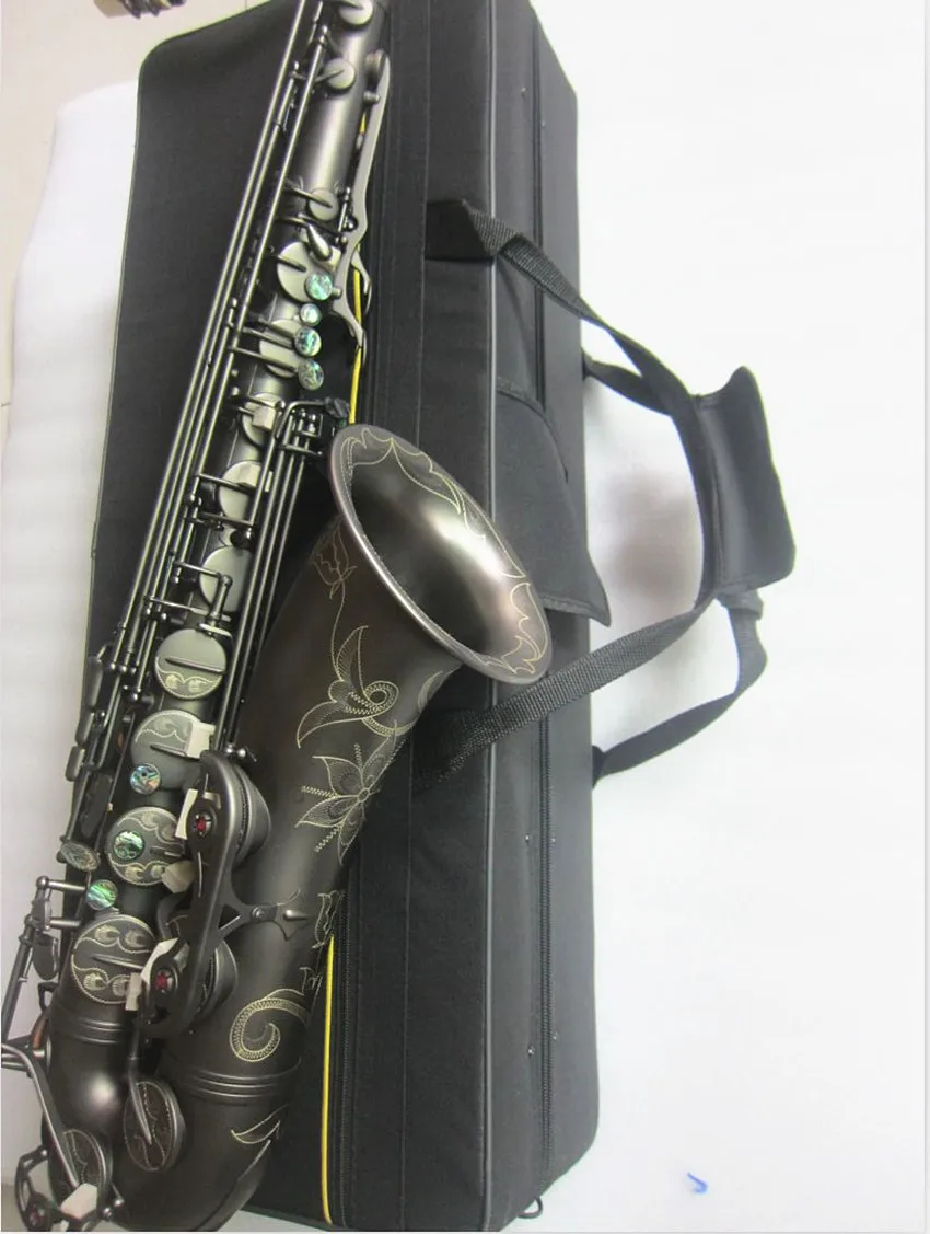 Новинка 2021 Саксофон тенор высококачественный матовый черный музыкальный