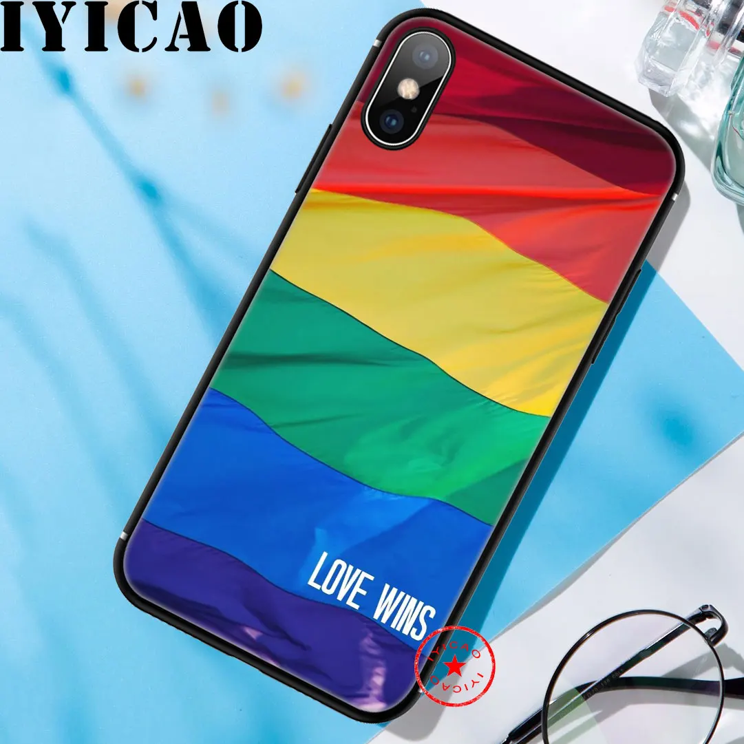 Lesbie LGBT Радуга фестиваль Прайд силиконовый мягкий чехол для iPhone 11 Pro Max XR X XS 8 7 6 6S Plus