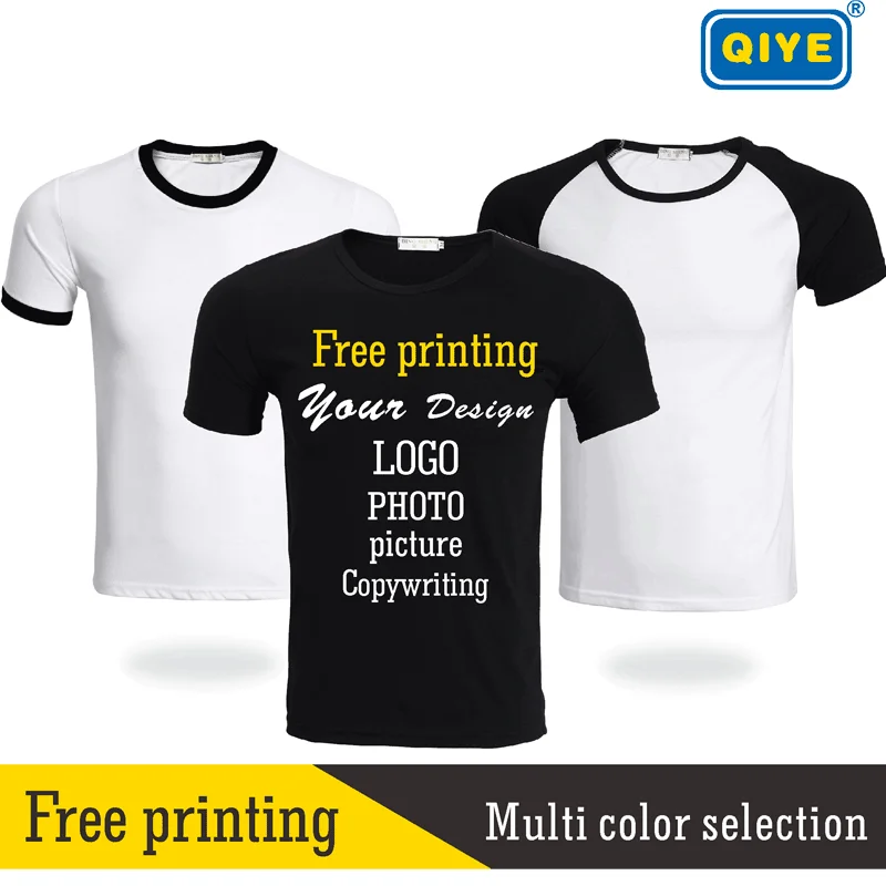 

Tshirt DIY Your OWN Design LOGO/PHOTO/picture/Copywriting school team individual Men/wome Creative giftsSpring/summerShort slee
